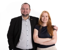 Voorzitter Michiel Pletinckx en ondervoorzitter Sarah De Mulder